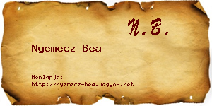 Nyemecz Bea névjegykártya